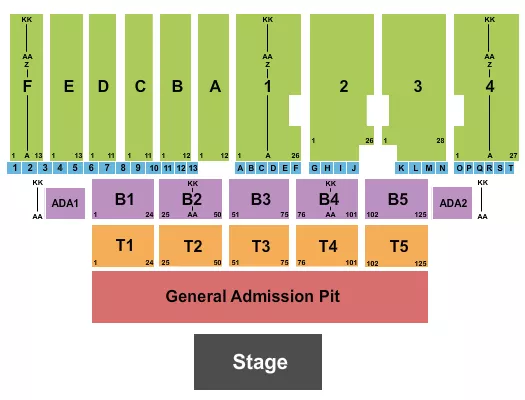 seating chart for Canfield Fairgrounds - Endstage GA Pit - eventticketscenter.com