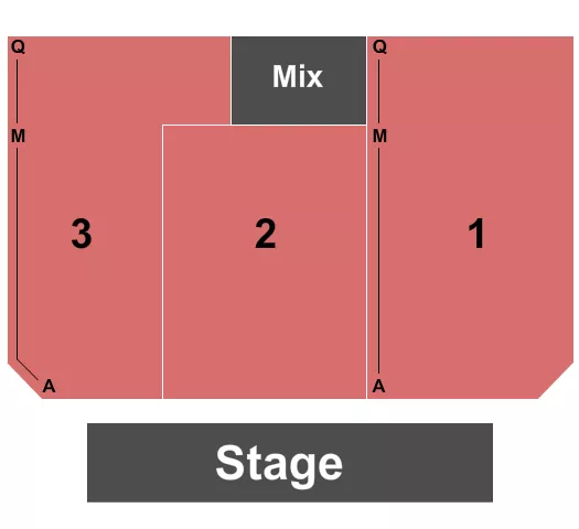 seating chart for Cannery Hotel & Casino - Endstage 1-3/ No Upper - eventticketscenter.com