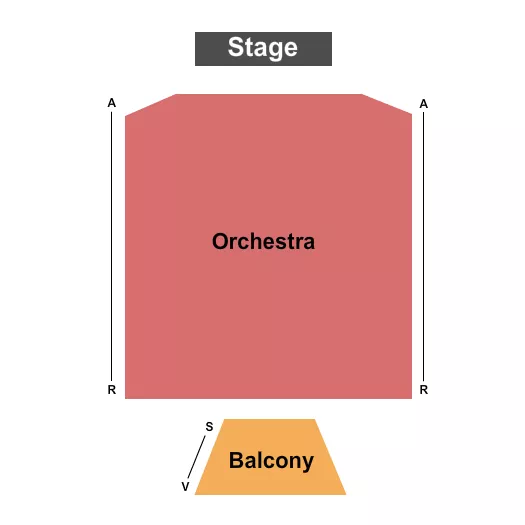 seating chart for Cantey V. Sutton Theatre - Raleigh Little Theatre - End Stage - eventticketscenter.com