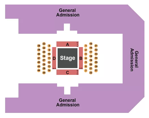seating chart for Canton Memorial Civic Center - Boxing 2 - eventticketscenter.com