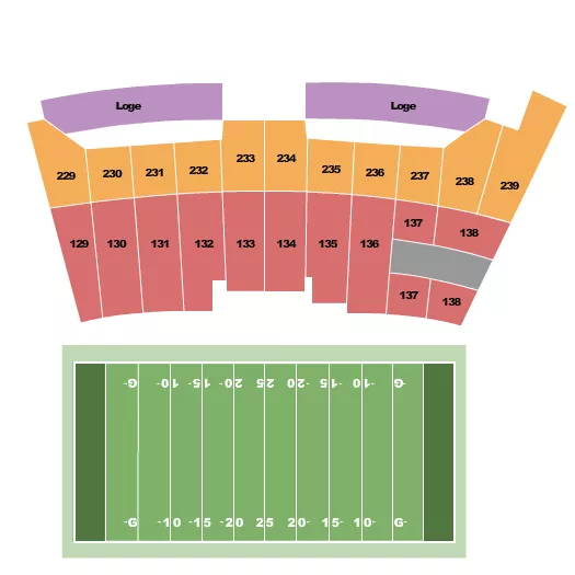 seating chart for Canvas Stadium - DCI - eventticketscenter.com