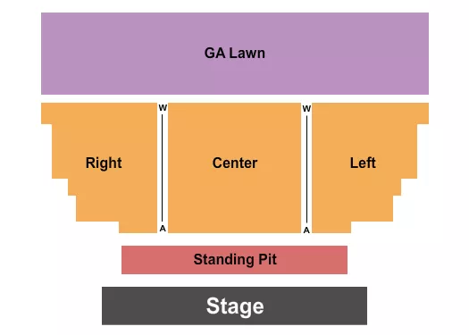 seating chart for Canyons Village At Park City - Endstage SRO - eventticketscenter.com