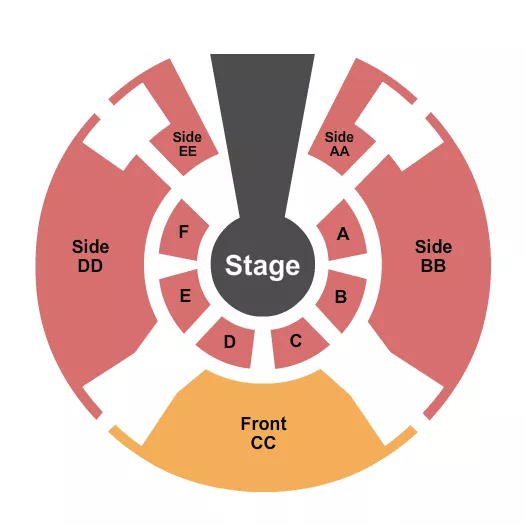 seating chart for Cape Cod Mall - Flip Circus - eventticketscenter.com