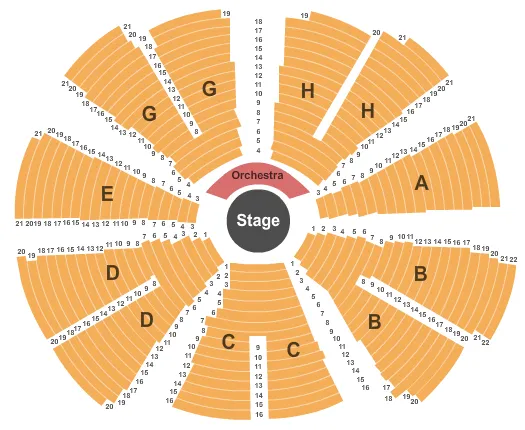 seating chart for Cape Cod Melody Tent - Full House - eventticketscenter.com