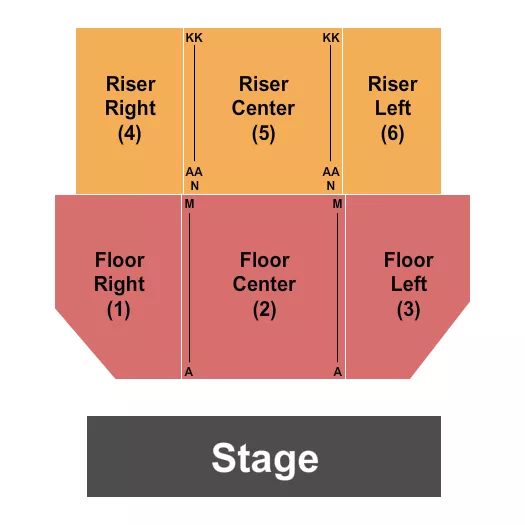 seating chart for Cape May Convention Hall - Endstage 2 - eventticketscenter.com
