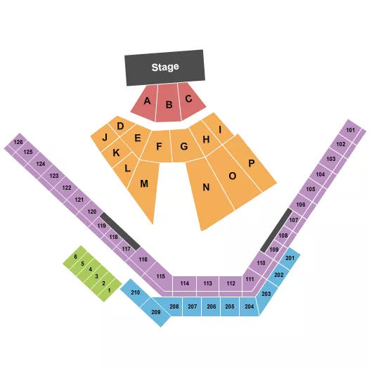 seating chart for Capital Credit Union Park - The Beach Boys - eventticketscenter.com