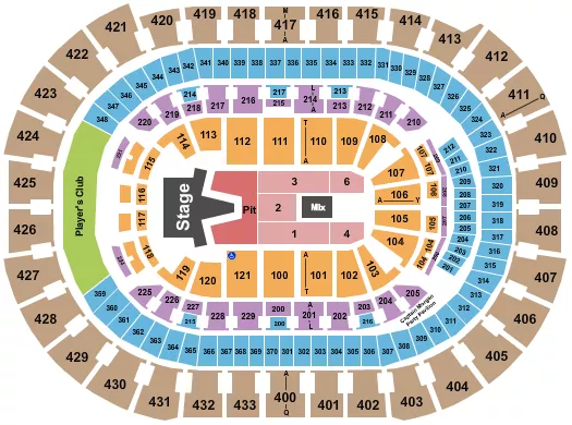 seating chart for Capital One Arena - AJR - eventticketscenter.com