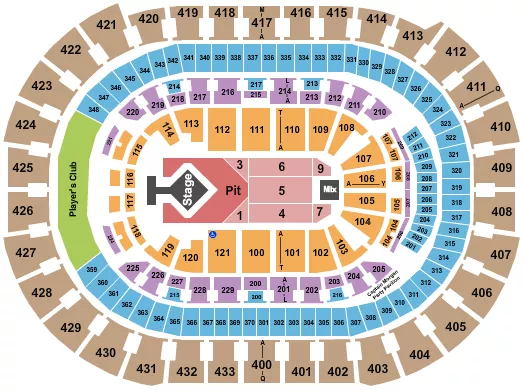 seating chart for Capital One Arena - Blink 182 - eventticketscenter.com