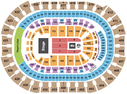 seating chart for Capital One Arena - Chris Brown - eventticketscenter.com
