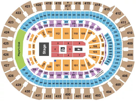 seating chart for Capital One Arena - Cyndi Lauper - eventticketscenter.com