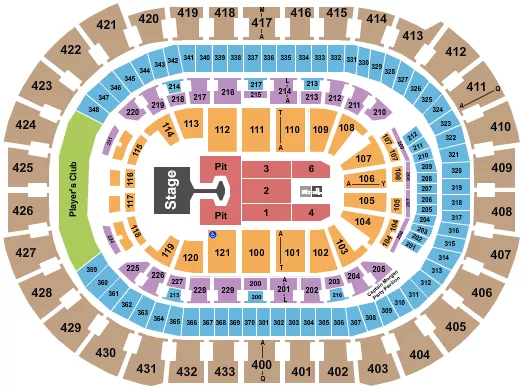 seating chart for Capital One Arena - Disturbed - eventticketscenter.com