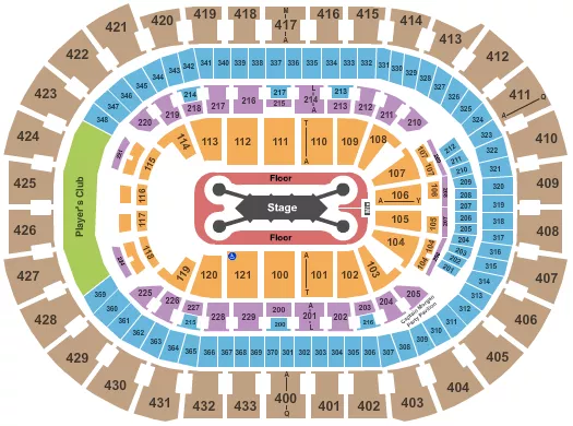 seating chart for Capital One Arena - Feid - eventticketscenter.com