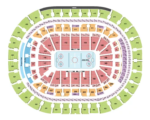 Hockey Seating Map