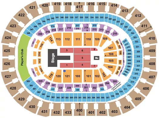 seating chart for Capital One Arena - J Balvin - eventticketscenter.com