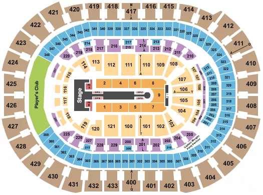 seating chart for Capital One Arena - Jennifer Lopez 2024 - eventticketscenter.com