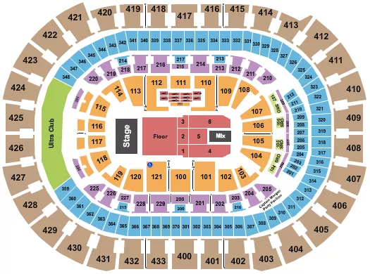 seating chart for Capital One Arena - Johnny Blue Skies - eventticketscenter.com
