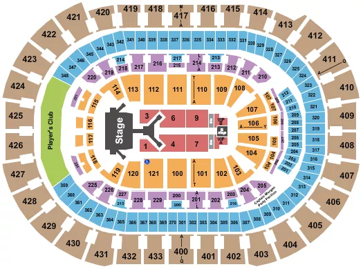 seating chart for Capital One Arena - Jonas Brothers - eventticketscenter.com