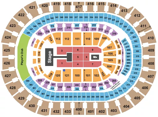 seating chart for Capital One Arena - Kirk Franklin - eventticketscenter.com