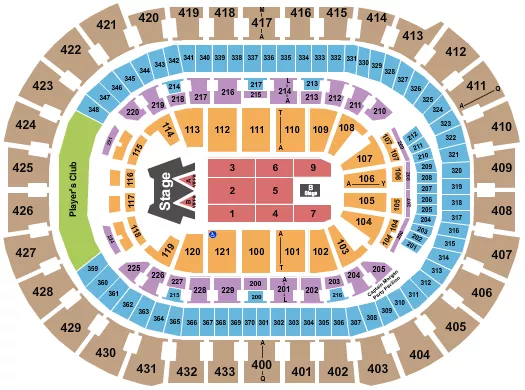 seating chart for Capital One Arena - Maluma - eventticketscenter.com