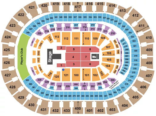 seating chart for Capital One Arena - Maverick City Music - eventticketscenter.com