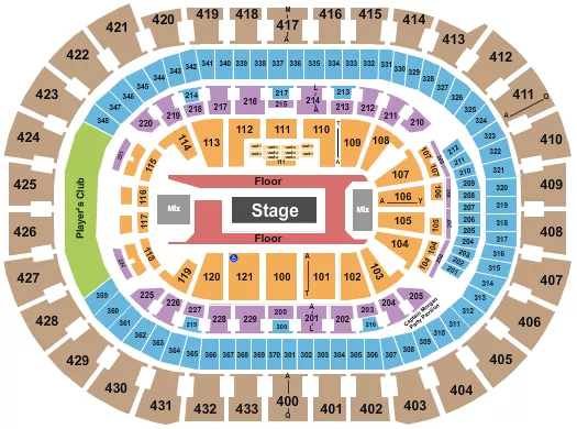 seating chart for Capital One Arena - Rod Wave - eventticketscenter.com