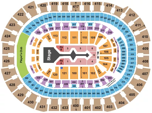 seating chart for Capital One Arena - Shakira - eventticketscenter.com