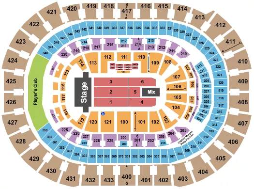 seating chart for Capital One Arena - TSO 2 - eventticketscenter.com