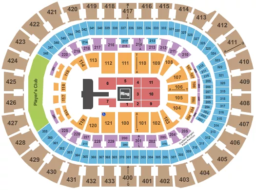 seating chart for Capital One Arena - WWE 2 - eventticketscenter.com