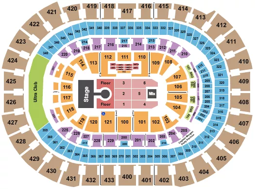 seating chart for Capital One Arena - Weezer - eventticketscenter.com