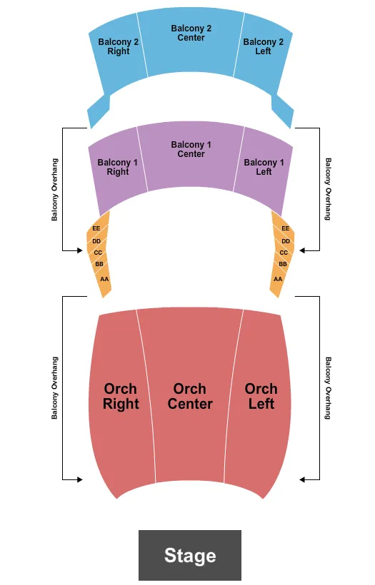 seating chart for Capital One Hall - Endstage - No Pit - eventticketscenter.com