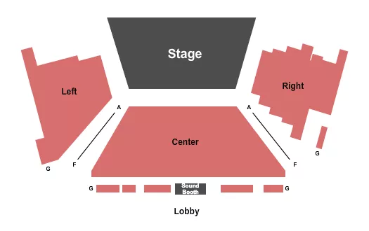 seating chart for Capital Repertory Theatre - Endstage 2 - eventticketscenter.com