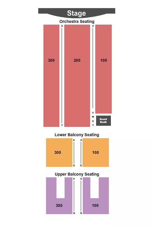 seating chart for Capitol Arts Center - End Stage - eventticketscenter.com