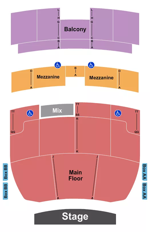 seating chart for Capitol Civic Centre - Endstage 2 - eventticketscenter.com