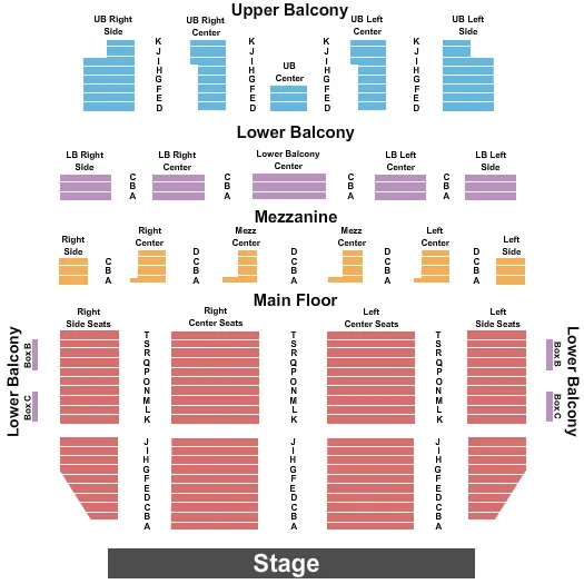 seating chart for Capitol Civic Centre - End Stage - eventticketscenter.com