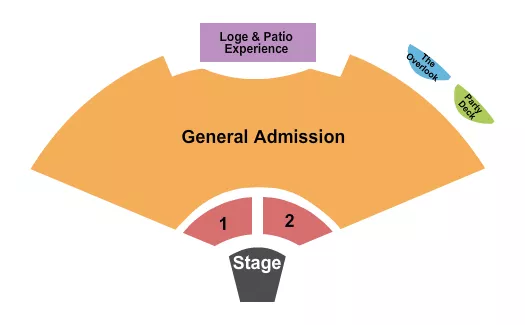 seating chart for Capitol Federal Amphitheater - Endstage GA 2 - eventticketscenter.com