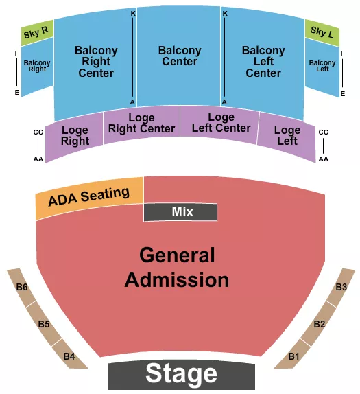 seating chart for Capitol Theatre - Port Chester - Endstage GA/no VIP - eventticketscenter.com