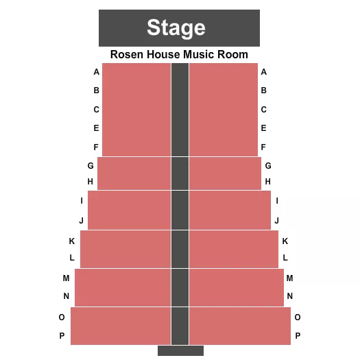 seating chart for Caramoor Center for Music and The Arts - End Stage - eventticketscenter.com
