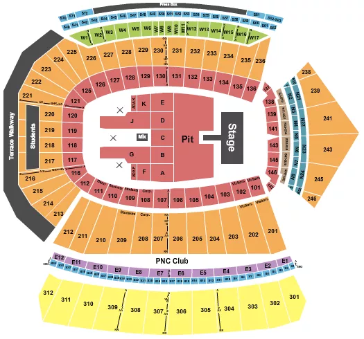 seating chart for L&N Federal Credit Union Stadium - The Crown Live - eventticketscenter.com