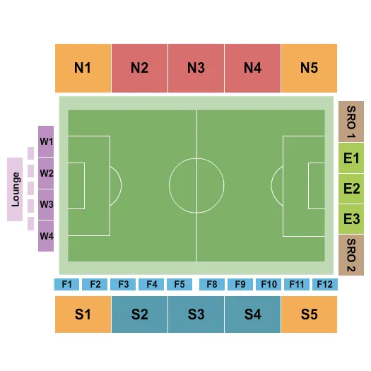 seating chart for Cardinale Stadium - Soccer - eventticketscenter.com