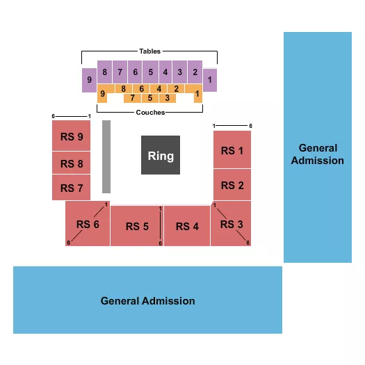 seating chart for Caribe Royale Orlando - Boxing - eventticketscenter.com