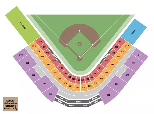 seating chart for Carilion Clinic Field - Baseball - eventticketscenter.com