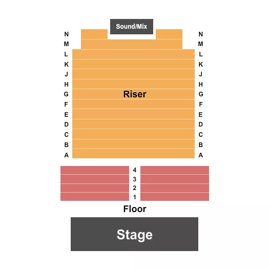 seating chart for Carlos Alvarez Studio Theater - Endstage 2 - eventticketscenter.com