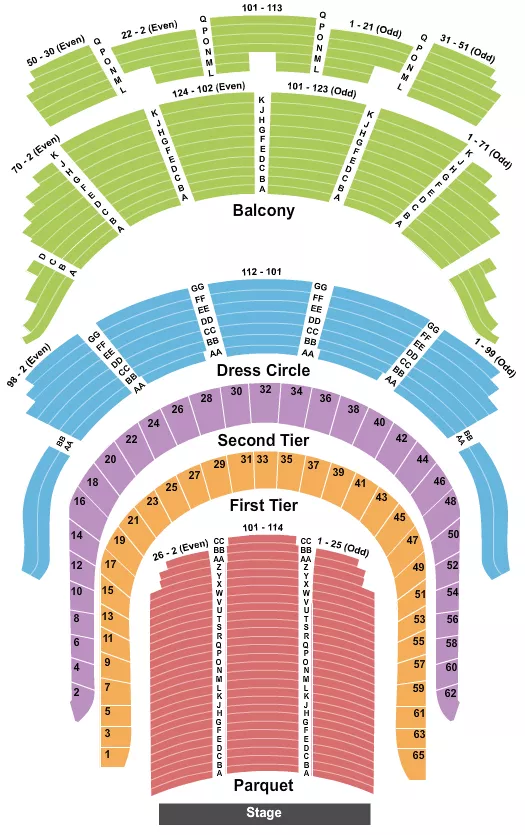 seating chart for Carnegie Hall - Isaac Stern Auditorium - Endstage - eventticketscenter.com