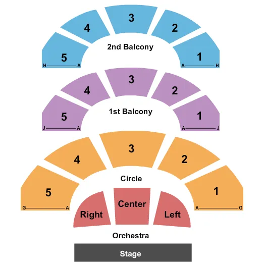 seating chart for Carnegie Music Hall of Oakland - Pittsburgh - Endstage 3 - eventticketscenter.com