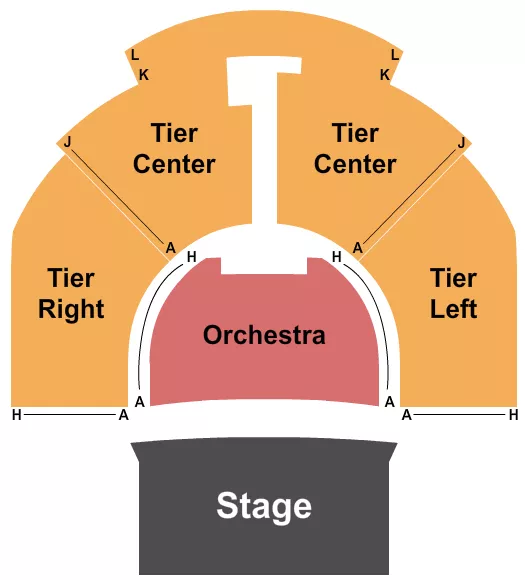 seating chart for Carnegie Music Hall of Oakland - Pittsburgh - Orchestra & Tiers - eventticketscenter.com