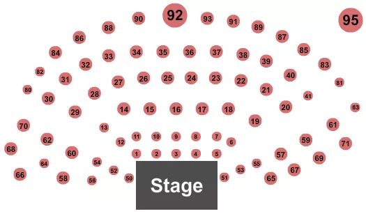 seating chart for Carpenter Performing Arts Center - CA - Endstage Tables - eventticketscenter.com
