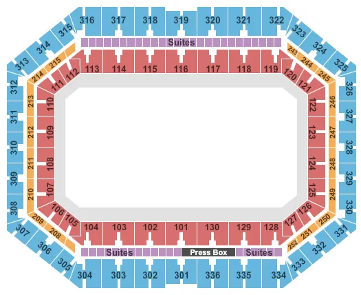 seating chart for JMA Wireless Dome - Monster Jam - eventticketscenter.com
