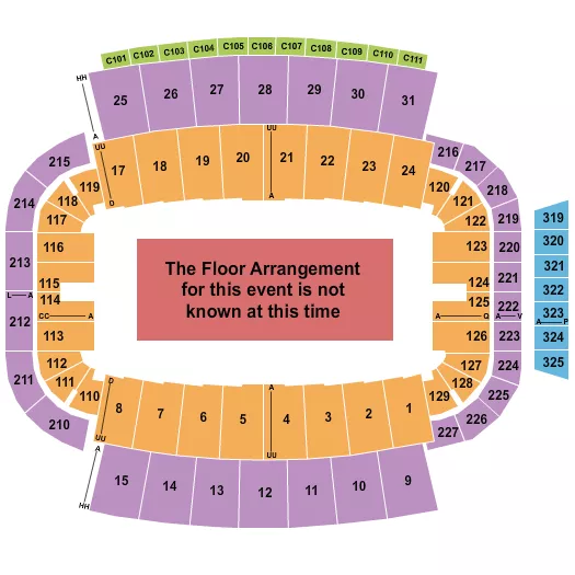 seating chart for Carter Finley Stadium - Generic Floor - eventticketscenter.com