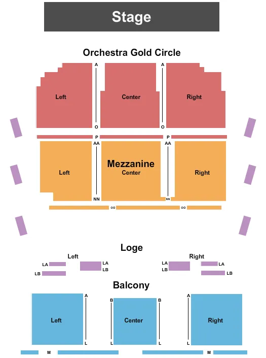 seating chart for Carteret Performing Arts & Event Center - End Stage - eventticketscenter.com