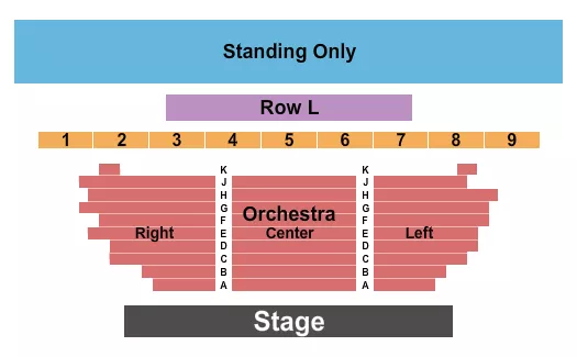 seating chart for Casablanca Resort - Endstage - eventticketscenter.com